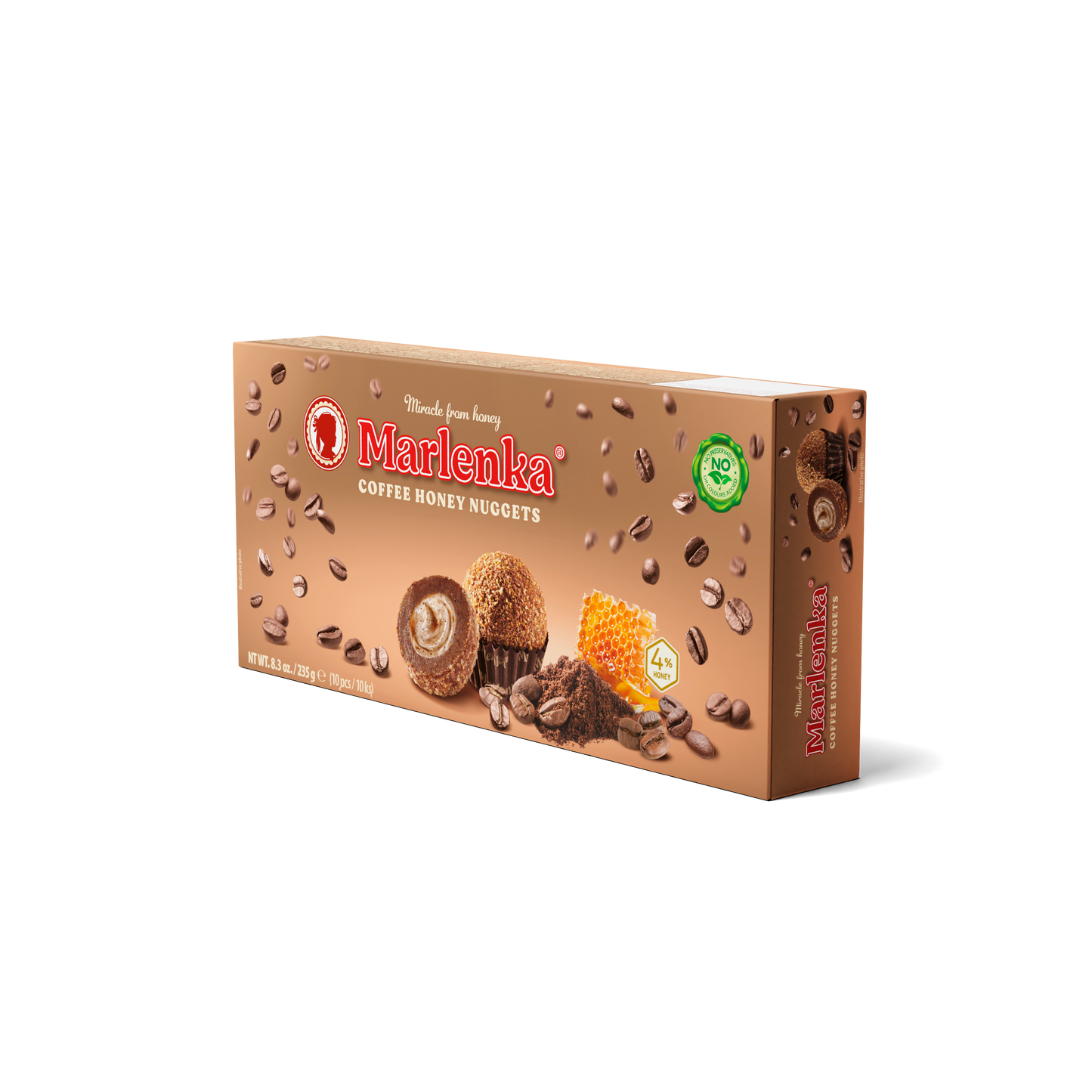 Coffee Honey Nuggets MARLENKA® 235g