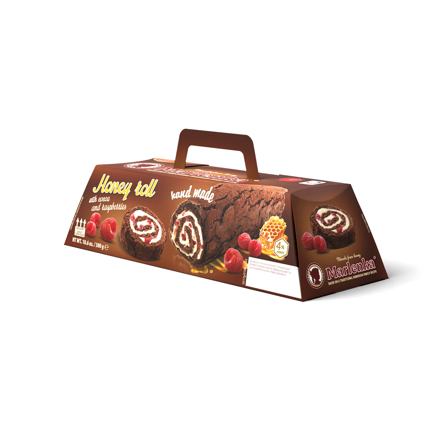 Honey Roll MARLENKA® with Cocoa&Raspberries 300g